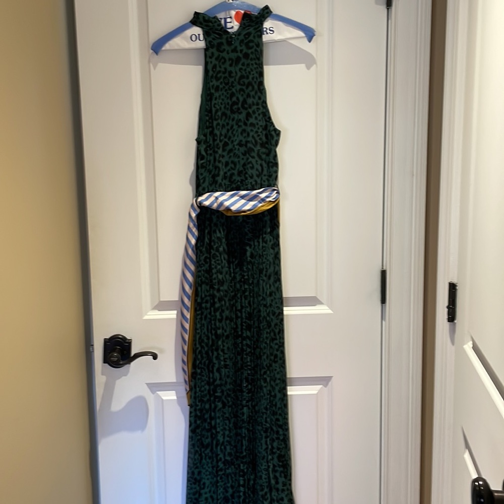 Zimmermann Belted Pleated Leopard-print Georgette Midi Dress - Picture 6 of 7